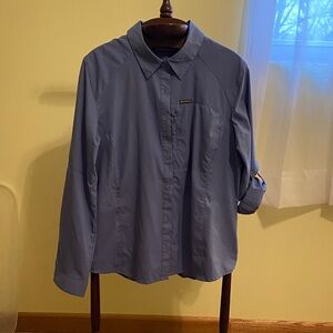 Columbia Women's Blue Button-Down Shirt